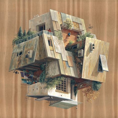 Cinta Vidal Gravities Architectural Paintings