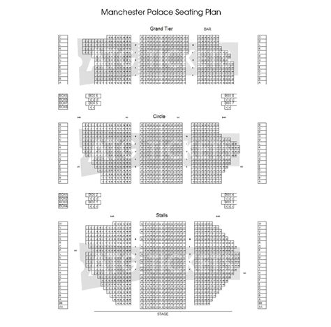 Palace Theatre London Seating Plan Rectangle Circle
