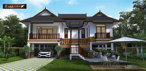Myhouseplanshop Thai Style House Plan With Three Bedrooms And Two