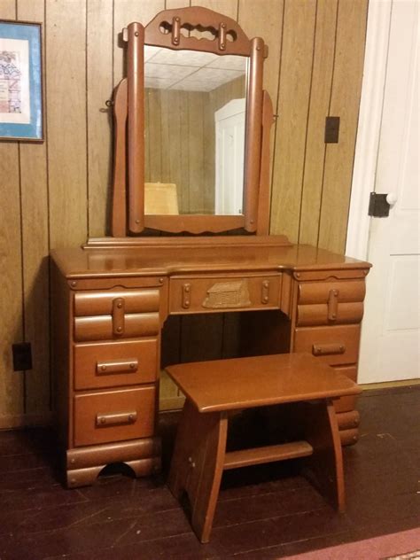 Vintage Dresser With Log Cabin Design | My Antique Furniture Collection
