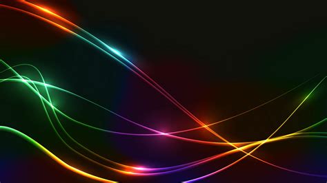 Colorful Neon Lines Wallpaper Backiee