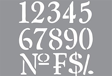 number stencils  sample  format