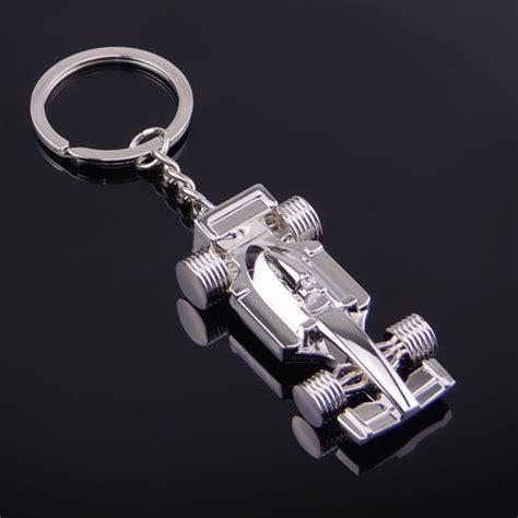 3d F1 Racing Car Keychain Zinc Alloy Cool Keyring Key Ring Keyfob Key