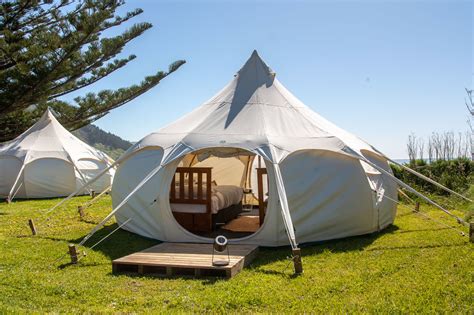 Person Glamping Tent Tatapouri Bay Gisborne