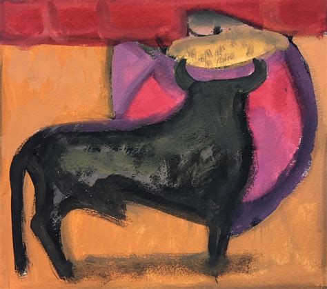 untitled bullfight ca 1948 by andre delfau french 1914 2000 richard norton gallery