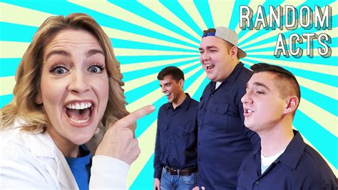 Positive Pranks Feat Byu Vocal Point Workers Become A Capella Singers Random Acts Youtube