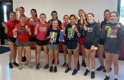 Erie Middle School Conference Track 7th Grade Girls Champs
