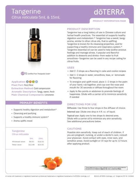 Doterra Tangerine Essential Oil Uses And Benefits Best Essential Oils