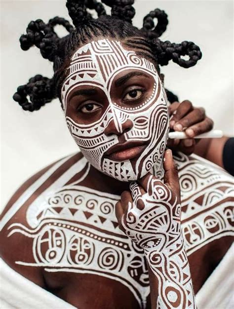 Pin On African Body Paint Traditional African Body Art