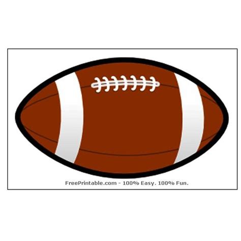 Football Template Free Printable