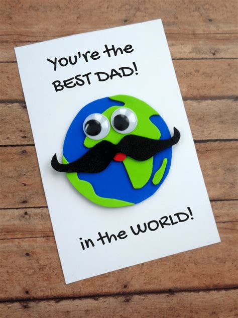 Adorable kid friendly craft that is easy to feature. 27 Unique and Creative Fathers Day Cards Ideas - The Creatives Hour