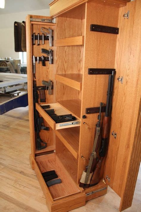 Bench Seat Gun Cabinet Wood Projects Gun Rooms Cabinet Companies