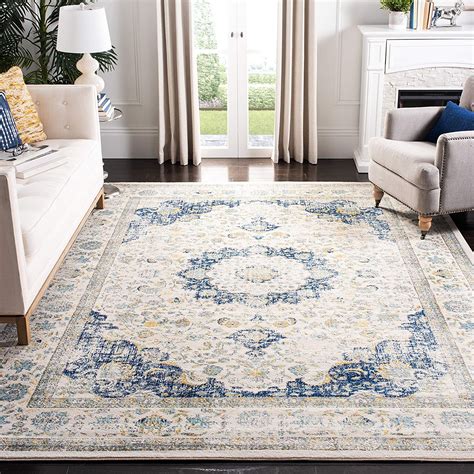 Elson Oriental Jutesisal Ivoryblue Area Rug Rectangle 67 X 9