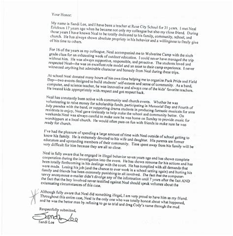 In exactly two weeks the husband of a the missing delray beach woman lost at sea will learn whether he will spend the majority of his daughter's childho. Letter to Judge asking for Leniency for Friend | Peterainsworth