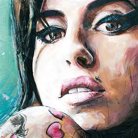 Amy Winehouse Poster 01 70x50cm Jos Hoppenbrouwers Art