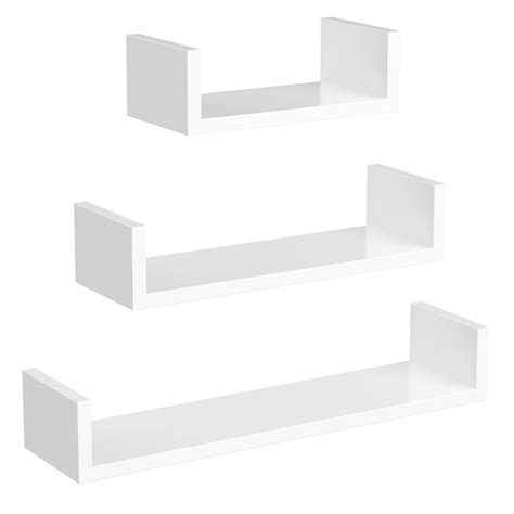 Buy Songmics Floating Shelf Set Of 3 Wall Shelves 304560 Cm