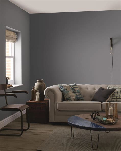 To me, the wallpaper looks bold with cream, gold, and blue, but since it was. Blue Grey Paint Ideas from Crown Paints | Crown Paints