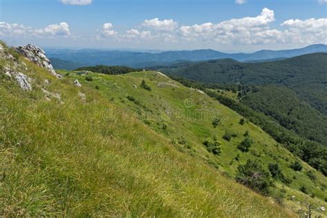 Summer Landscape To Stara Planina Balkan Mountains From Shipka Peak