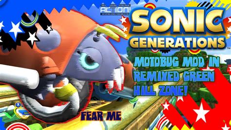 Sonic Generations Pc Motobug Mod In Remixed Green Hill Zone Youtube
