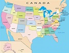 Cartina degli USA: mappa dei 50 Stati e schede