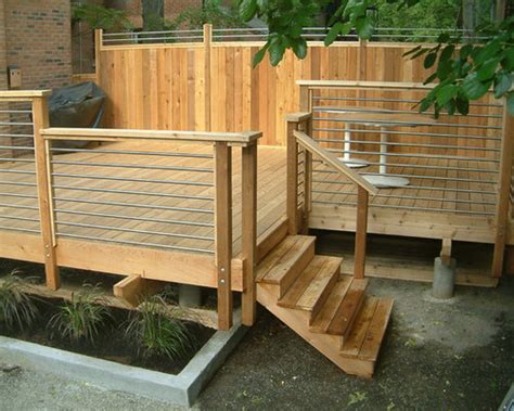 Madden industries contractor handrail system is a professionally engineered mechanical deck railing system designed for level, stairs, and ramp installations. Horizontal Deck Railing | Houzz