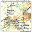 Aerial Photography Map of Clarksburg, WV West Virginia