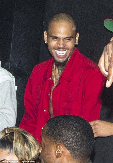 Chris Brown Goes Shirtless In Hollywood Club Hours After Kylie Jenner Was Attacked Daily Mail