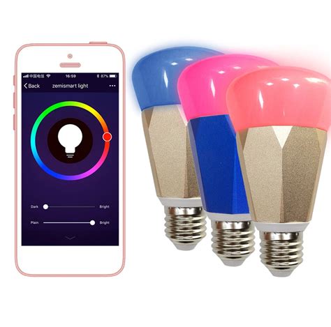 Zmismart Led Bulb Dimmer 7w Wifi Smart Light Bulbs Remote Control Color
