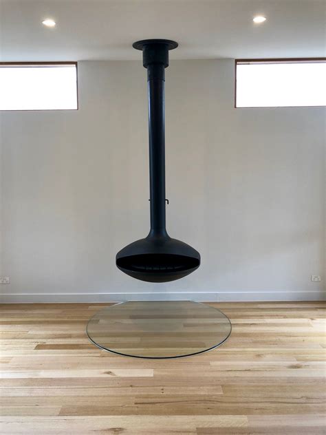 Suspended Fireplace | Glass fireplace, Suspended fireplace 
