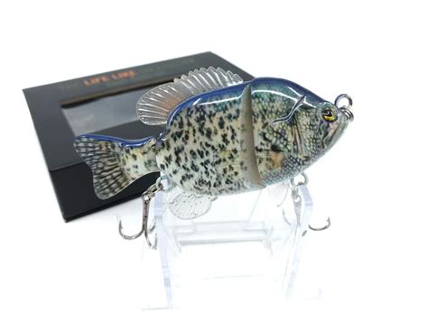 Mother Nature Lure Swimbait Baby Sunfish Series Black Crappie Color New