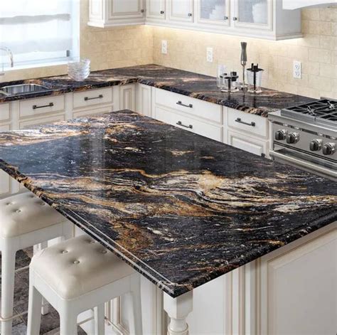 Black And Gold Granite Kitchen Countertop The Most Popular Granite