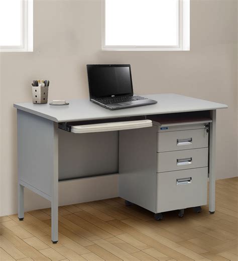 Buy Fema Office Table In Grey Colour By Nilkamal Online Work Stations