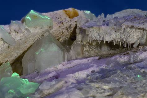 Glowing Quartz Crystal Cave Elegant Crystals And Gems
