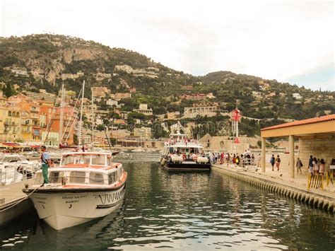 Landing Of Tourists In The Port Of Villefranche Sur Mer On Tender Boats