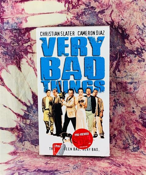 Very Bad Things Vhs Tape Video 90s Christian Slater Etsy