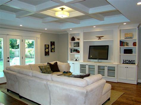 Lighting for coffered ceiling led. Perfect living room layout for our house. Small coffered ...
