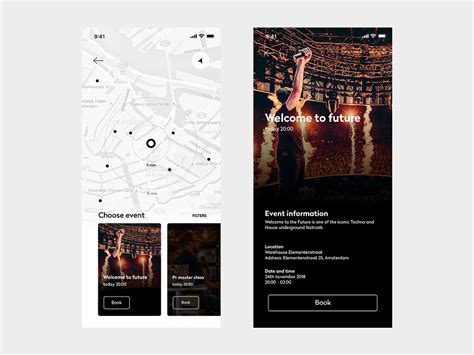 App Design Event Locator By Remco Braas On Dribbble