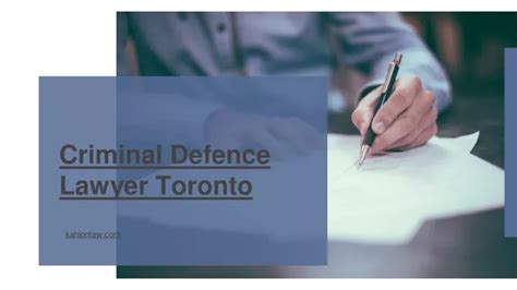 Ppt Criminal Defence Lawyer Toronto Powerpoint Presentation Free