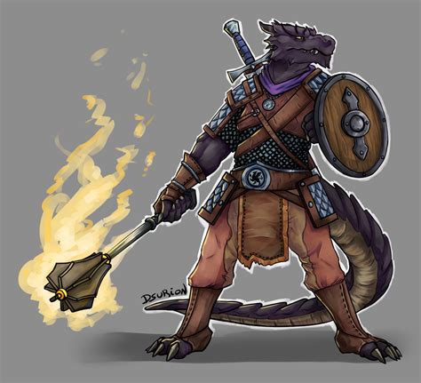 Black Dragonborn Paladin By Dsurion On Deviantart