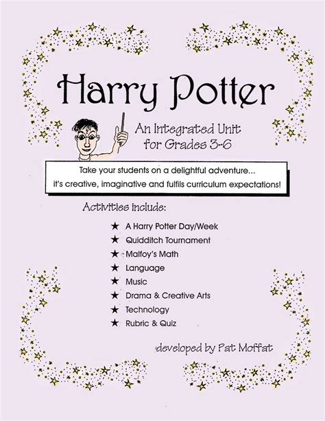 Harry Potter Worksheets Printable Harry Potter Grade 5 Free