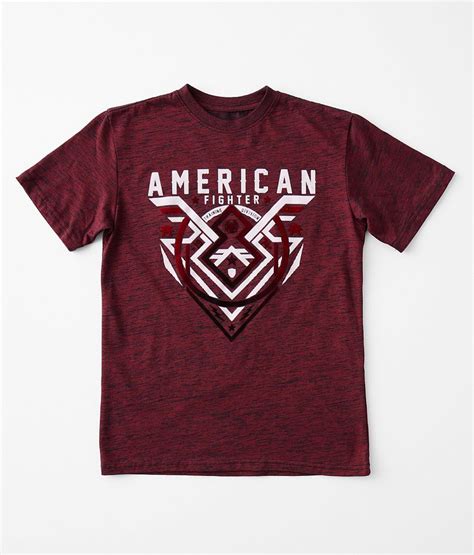 Boys American Fighter Oakview T Shirt Boys T Shirts In Cherry