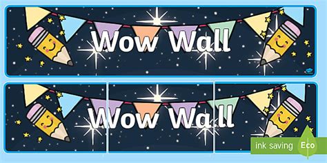 Free 👉 Wow Wall Banner Classroom Display Twinkl