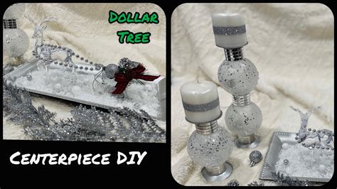 Dollar Tree Christmas Centerpiece Ideas Elegant Tiered Candle Holder Diy Youtube