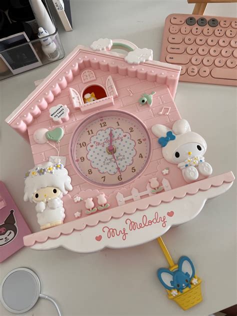 Sanrio My Melody Clock Furniture And Home Living Home Decor Clocks On