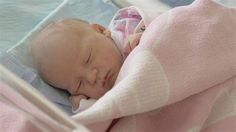Newborn Baby Sleeping Quietly Free Stock Video Mixkit