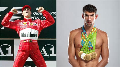 Fan vote: Michael Schumacher with Ferrari or Michael Phelps at the ...