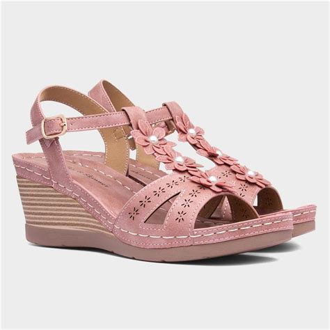 Lilley Skinner Barbados Womens Rose Pink Sandal 190199 Shoe Zone
