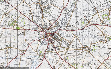 Historic Ordnance Survey Map Of Cambridge 1946