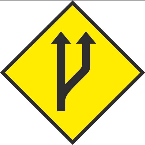 W 100 Start Of Passing Lane Road Warning Signs Ireland Pd Signs
