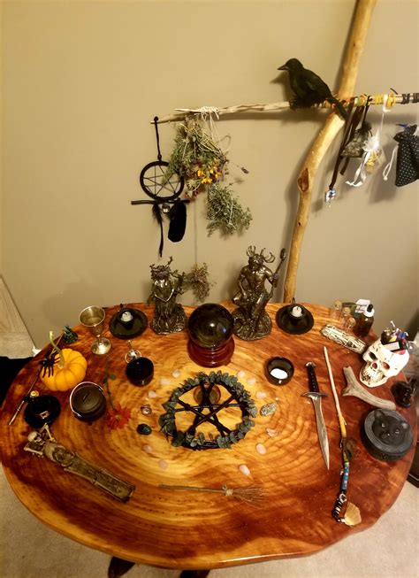 My Samhain Altar Setup Waiting On A Beautiful Moon Shelf To Hang